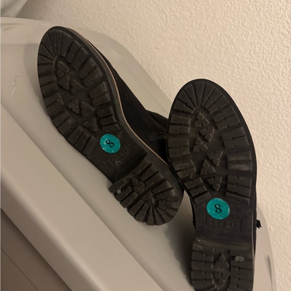 Spirit Black Suede Ankle Booties - Picture 2 of 3